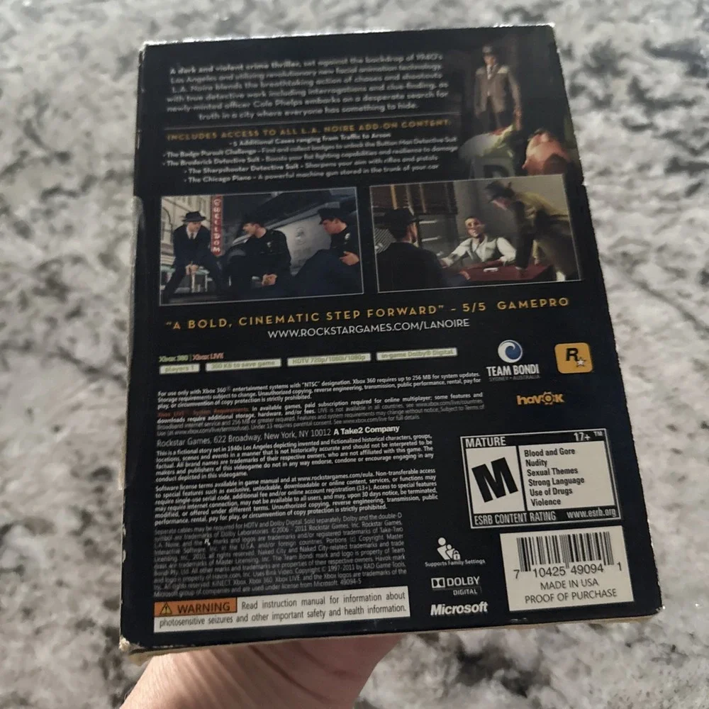 L.A. Noire -- Complete Edition (Microsoft Xbox 360, 2011)